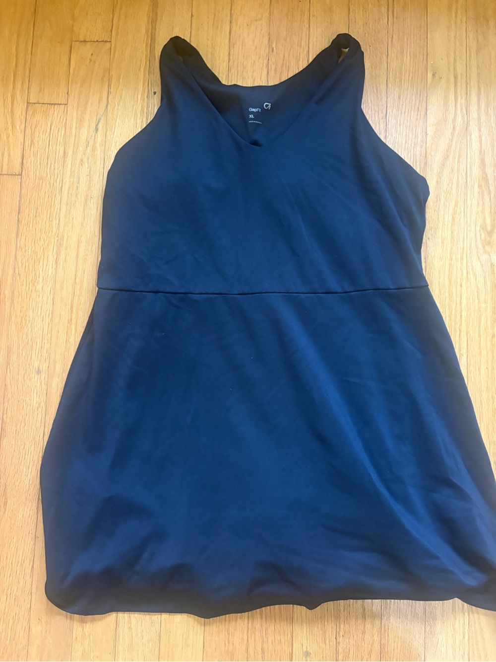 Black Athletic V-Neck Women’s Dress